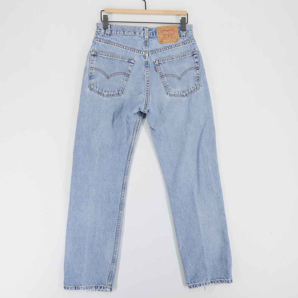 Vintage Levis 505 Jeans Mens 30x30 Blue Regular Fit Straight Leg Made In USA - Picture 2 of 14